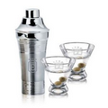 Rockport Martini Shaker & 2 Brisbane Martini Glasses